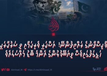 ޕާކިސްތާނުގެ ރައްޔިތުންނޭ! އަސްކަރީ ވެރިކަމާއި ތި ސަރުކާރަކީ ހަގީގަތުގައިވެސް ތިޔަބޭފުޅުންގެ އެންމެ ބޮޑު މައްސަލައެވެ